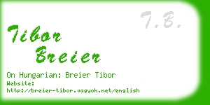 tibor breier business card